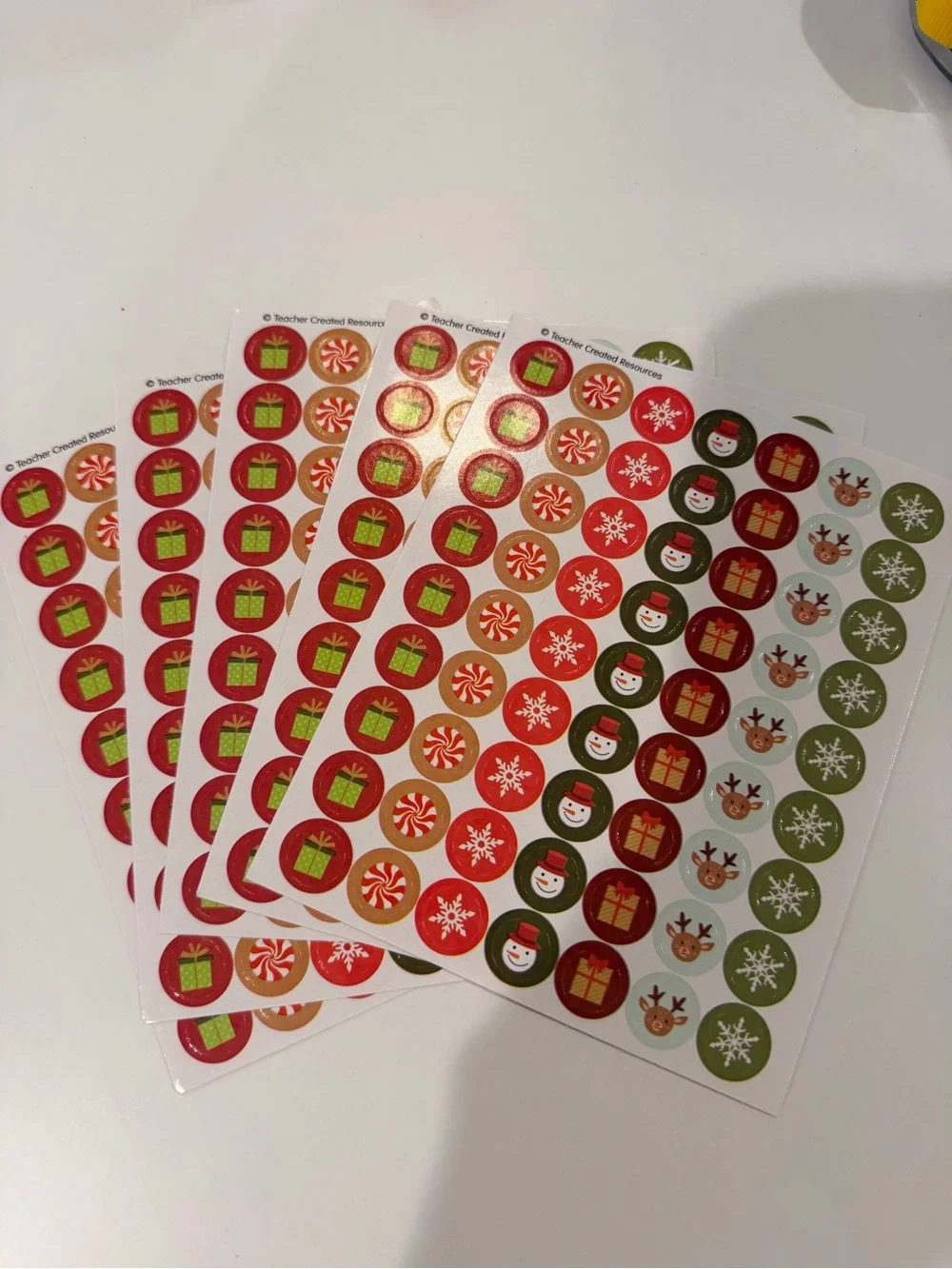 Large Bundle Christmas Holiday Stickers & sensory table for learning